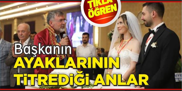 Başkan İsmail Cankul'un eli ve ayağının titrediği anlar