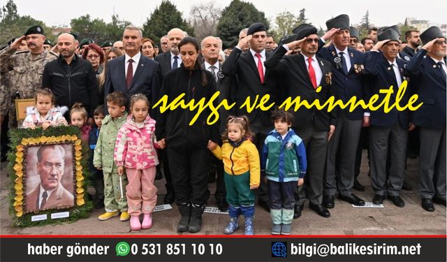 Kuvayi Milliye Şehri Balıkesir Atatürk'ü 85. kez andı