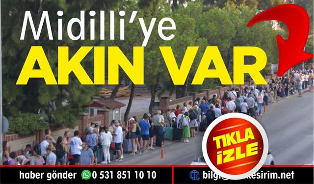 Ayvalık'ta Midilli Adası'na 30 Ağustos kuyruğu!