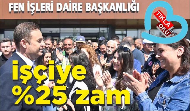 Balıkesir Büyükşehir çalışanlarına yüzde 24,73 zam