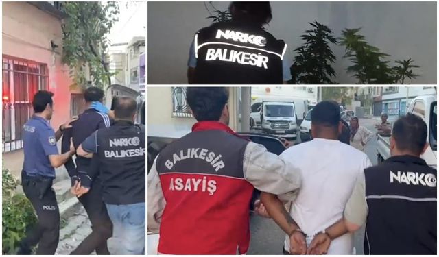 Balıkesir'de hava destekli operasyon: 51 gözaltı var