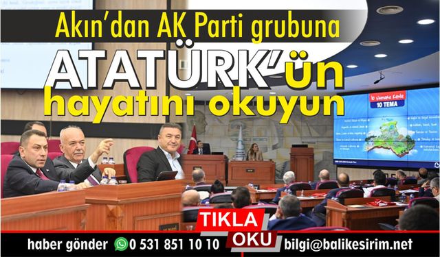 Ahmet Akın'dan AK Parti grubuna Atatürk'lü cevap