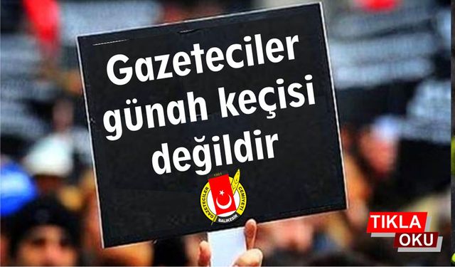 Gazetecileri tehdit ederek susturamazsınız!