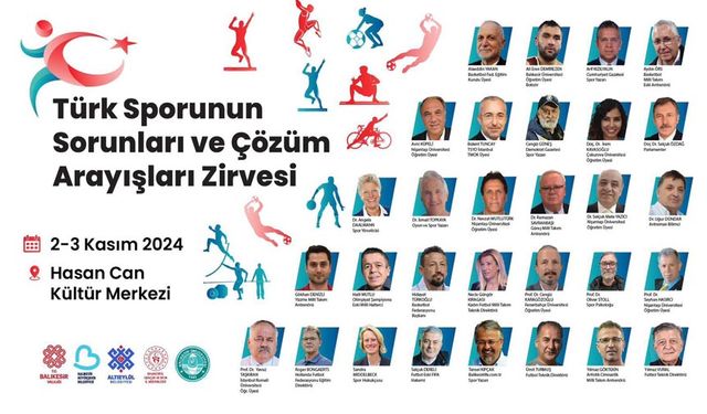 Türk Sporu Balıkesir'deki Zirvede konuşulacak