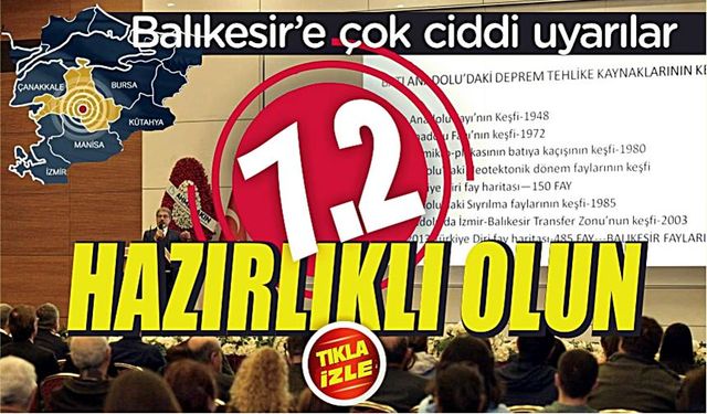 Prof. Dr. Sözbilir: Balıkesir 7,2'lik depreme hazır olmalı
