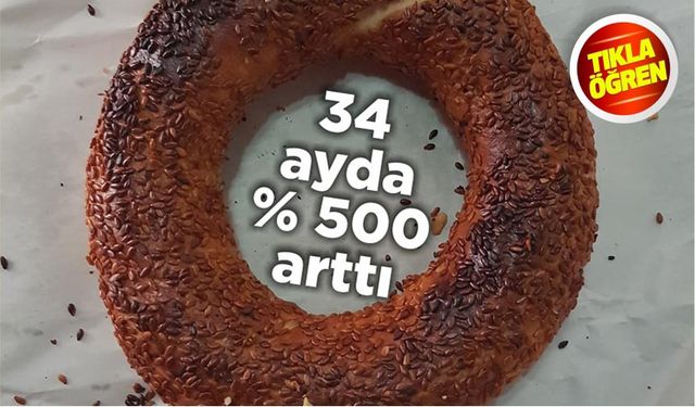 Balıkesir'de simit fiyatı son 34 ayda yüzde 500 arttı