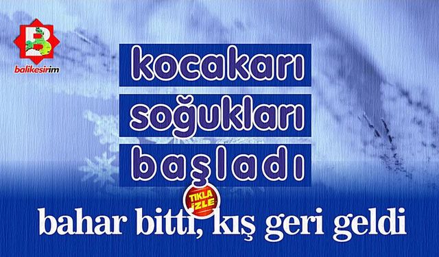 Bahar havası bitti, kış geri geldi. Bugün yağmur, yarın kar!
