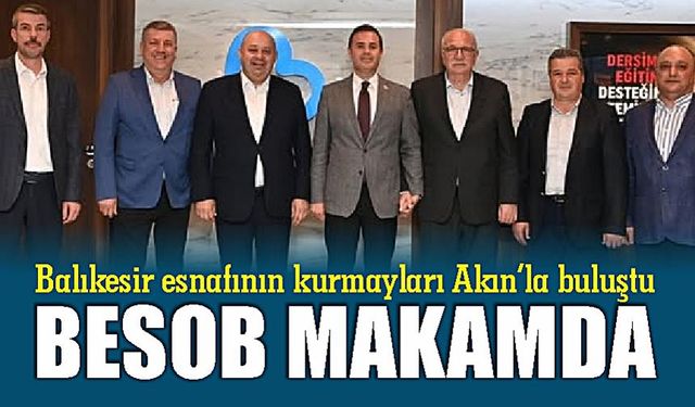 Balıkesir esnafının lider kadrosu Büyükşehir'de