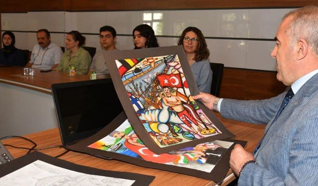 Kurtdereli Mehmet Pehlivanı en güzel onlar resmetti