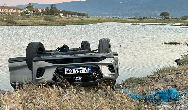 Balıkesir'de taktla atan aracın sürücüsü kayboldu!