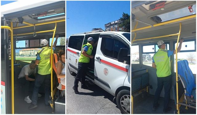 Balıkesir Büyükşehir Belediyesi toplu taşımayı denetledi