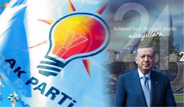 AK Parti'nin 24 yılına Balıkesir temalı kutlama