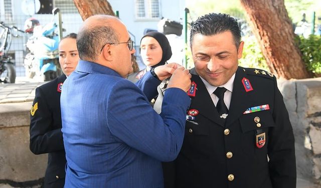 Balıkesir İl Jandarma Komutanlığı’nda rütbe töreni