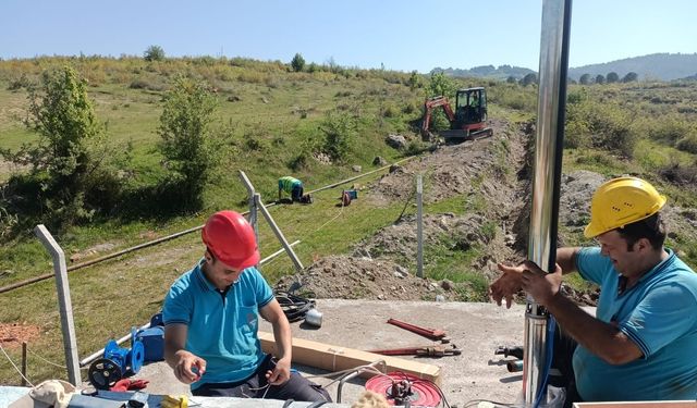 Kepsut Mehmetler köyü şebeke suyuna kavuştu