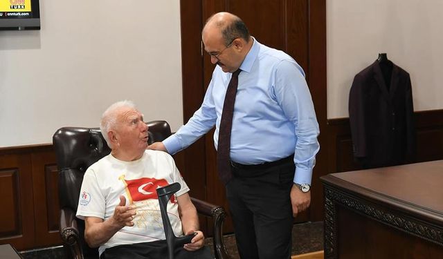 Efsane maratoncu İsmali Akçay valiyi davet etti