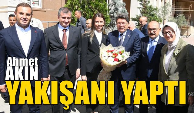 Ahmet Akın Adalet Bakanı Tunç'u da karşıladı