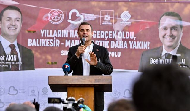 Hayaldi gerçek oldu. Gördes-Sındırgı yolu açıldı