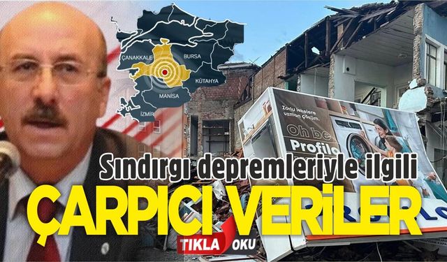 Sındırgı depremleri Türkiye'de ilk! Prof. Dr. Tüysüz'den açıklama