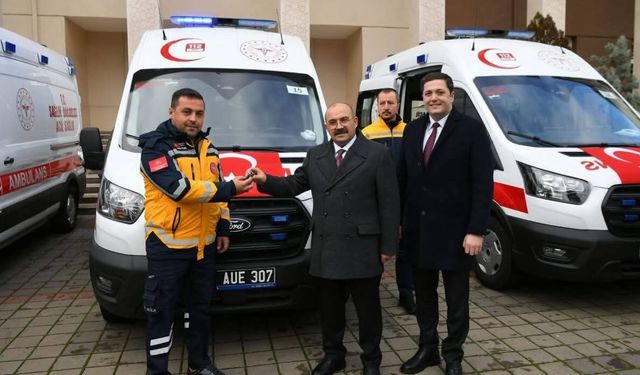 Balıkesir sağlığına 7 ambulans takviyesi