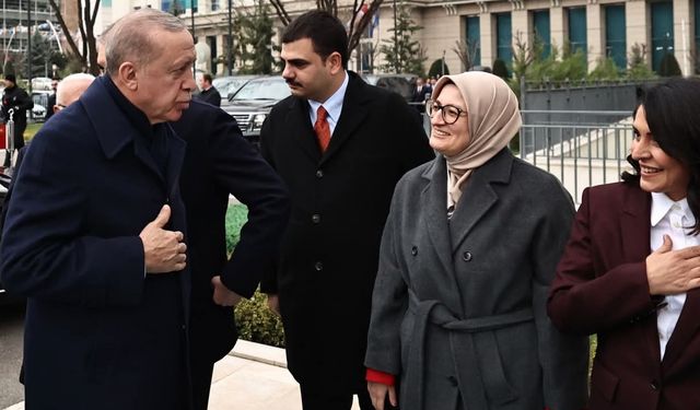Balıkesir'in Hanımağası Başkan Erdoğan'ı kapıda karşıladı