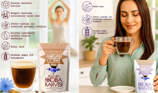 Anisah Coffee Prebiyotikli ve Kolajenli Hindiba Kahveleri