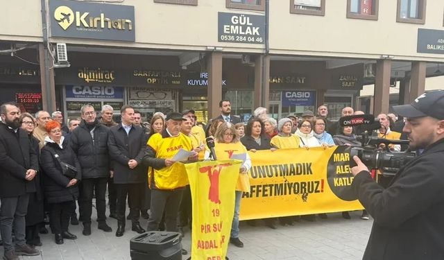 Balıkesir'de Kahramanmaraş olayları anması