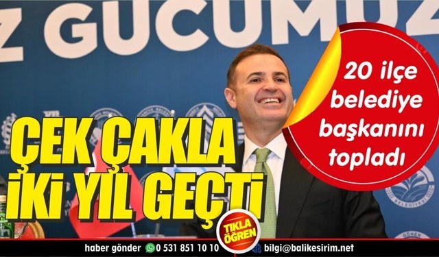 Ahmet Akın ilçe belediyelerine mavi boncuk dağıttı!