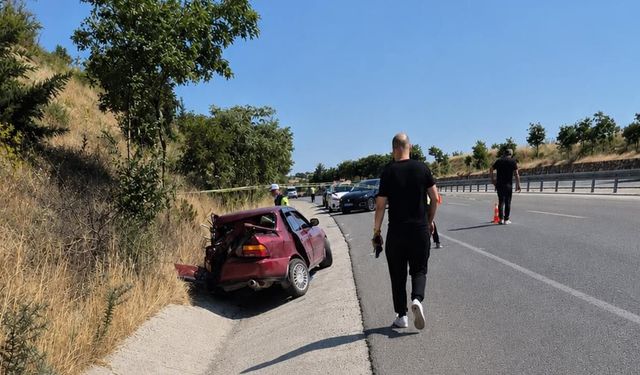 Bigadiç’te Süt Kamyonu ile Otomobil Çarpıştı, 1 Ölü