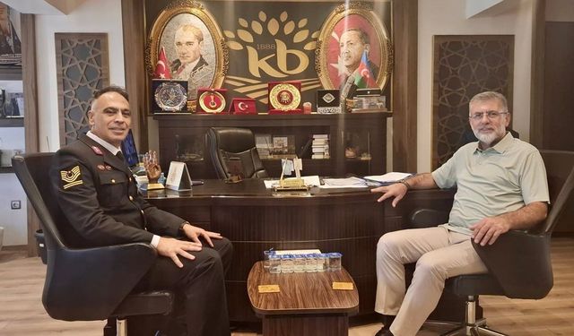 KEPSUT JANDARMA KOMUTANI YALABIK'TAN VEDA ZİYARETİ