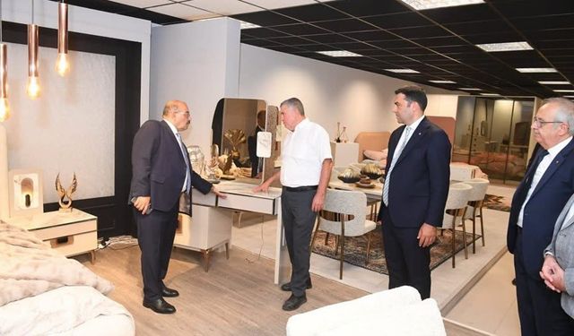 MOBİLYA SEKTÖRÜNÜN GÖZDESİNE VALİ ZİYARETİ