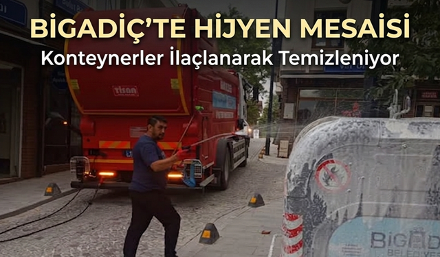 Bigadiç Belediyesi'nden Çevre Sağlığı İçin İlaçlı Temizlik
