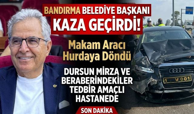 MAKAM ARACI HURDAYA DÖNDÜ. BAŞKAN DURSUN MİRZA UCUZ ATLATTI