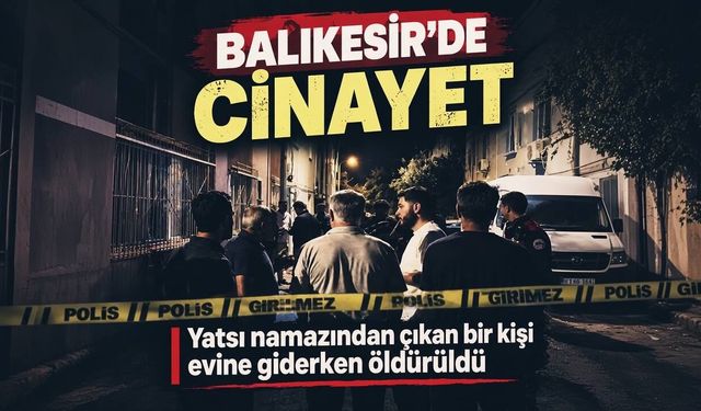 Balıkesir'de silahlı saldırı.. Cami çıkışı öldürüldü