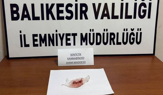 Manyas’ta Bonzai Hammaddesi Yakalandı