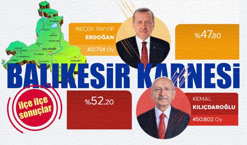 Balıkesir 11 ilçe Erdoğan, 9 ilçe Kılıçdaroğlu dedi