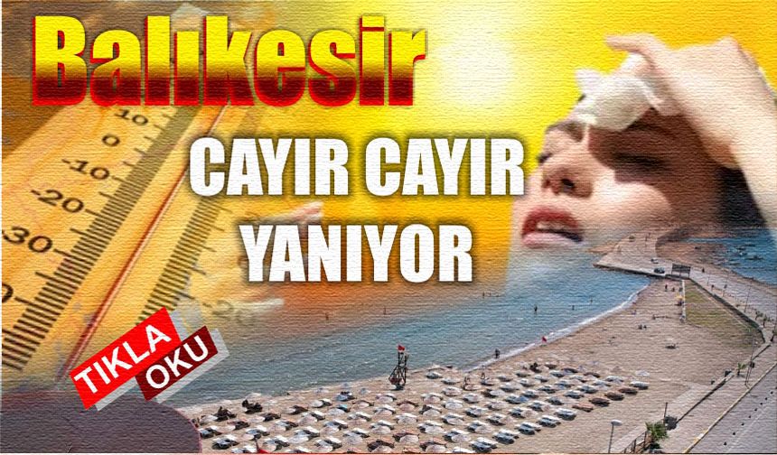 Balıkesir'de yılın en sıcak günü yaşanıyor