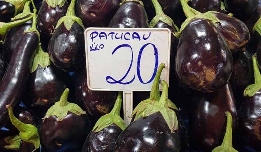 Patlıcan ve taze kabak gibi ürünlerin fiyatı geçen aylara göre geriledi. 