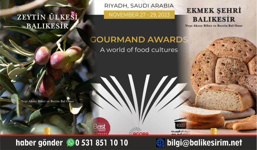 Balıkesir Zeytin ve Ekmek kitaplarıyla Gourmand Awards’da