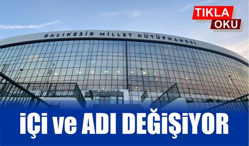 Millet Kütüphanesi Büyükşehir bünyesinde devam edecek