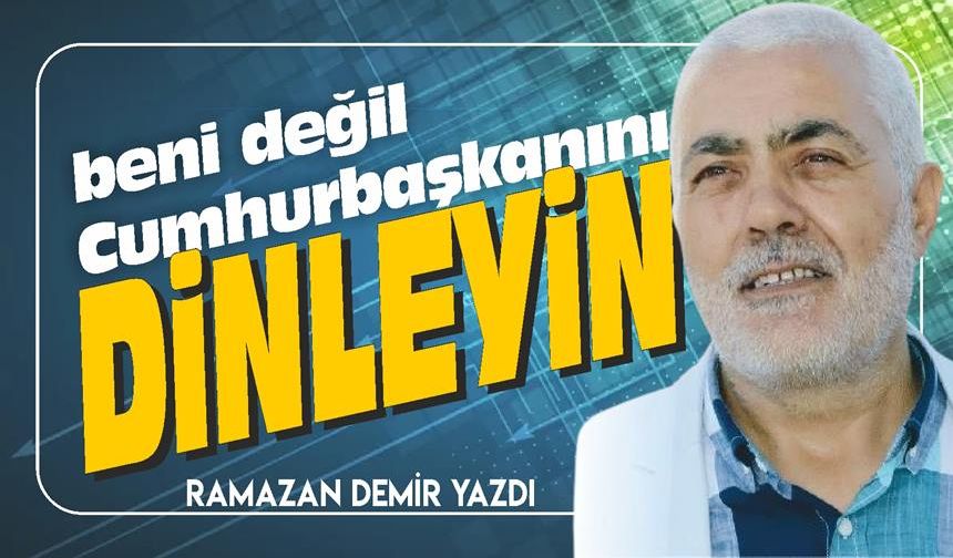 CUMHURBAŞKANI BENİM DİLDEN KONUŞTU!
