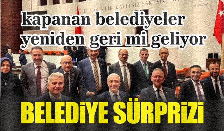 Düzenleme TBMM'den geçti. Yeni Belediyeler geliyor