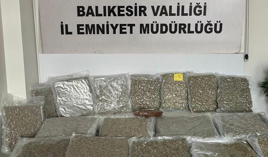 Balıkesir polisinden zehir tacirlerine bir darbe daha