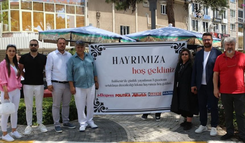 Balıkesir yerel gazetelerinden ortak lokma hayrı