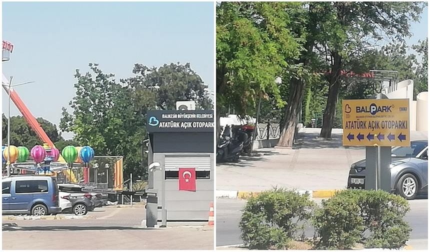 Lunapark alanındaki otoparka "Atatürk" adı verildi