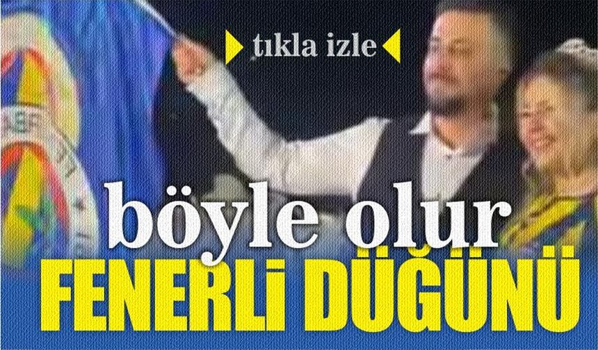 Fanatik damada gelinden Fenerbahçe formalı sürpriz