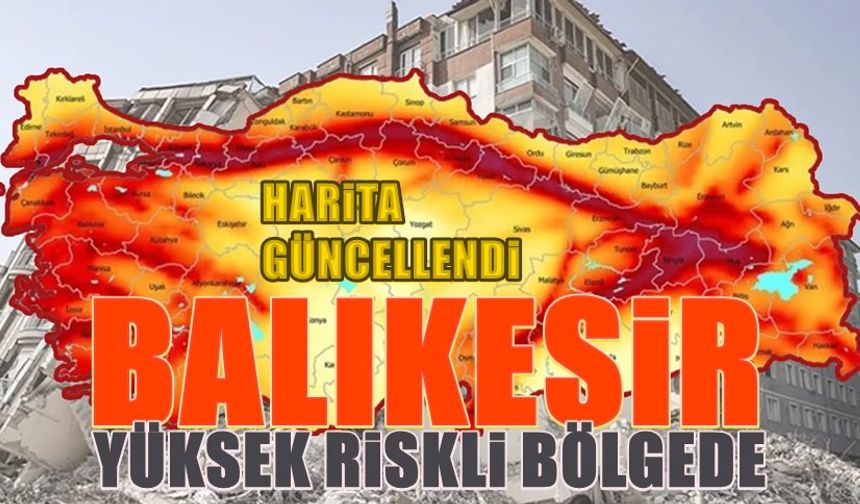AFAD Deprem Haritası güncellendi! Balıkesir kırmızı bölgede