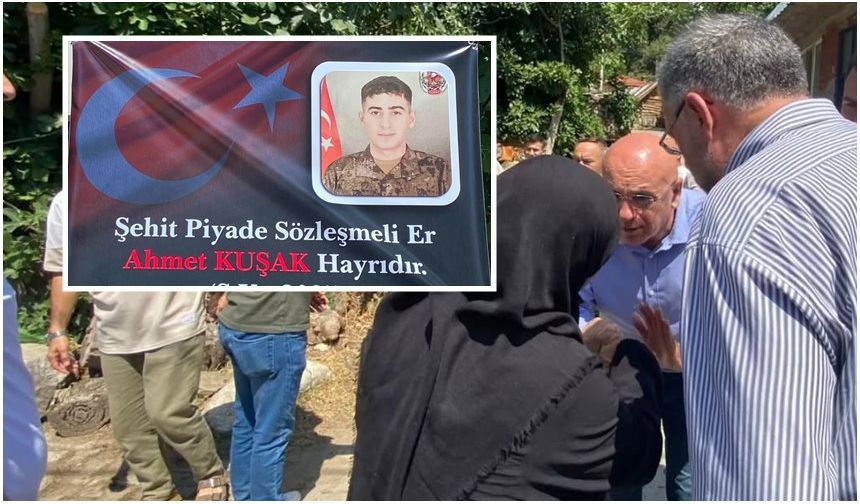 Şehit Ahmet Kuşak baba ocağındaki hayırla anıldı