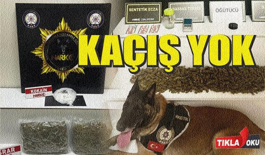 Balıkesir Polisinden zehir satıcıların darbe