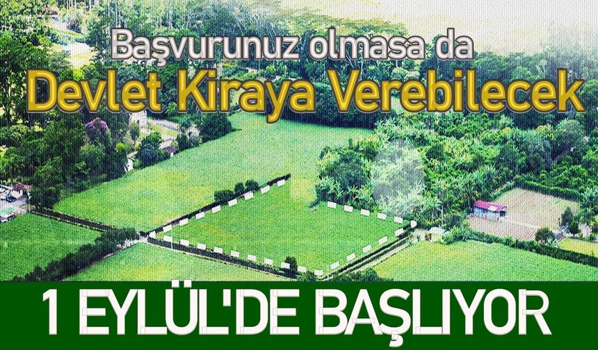 Tarlanız varsa kontrol edin... 1 Eylül'de başlıyor!
