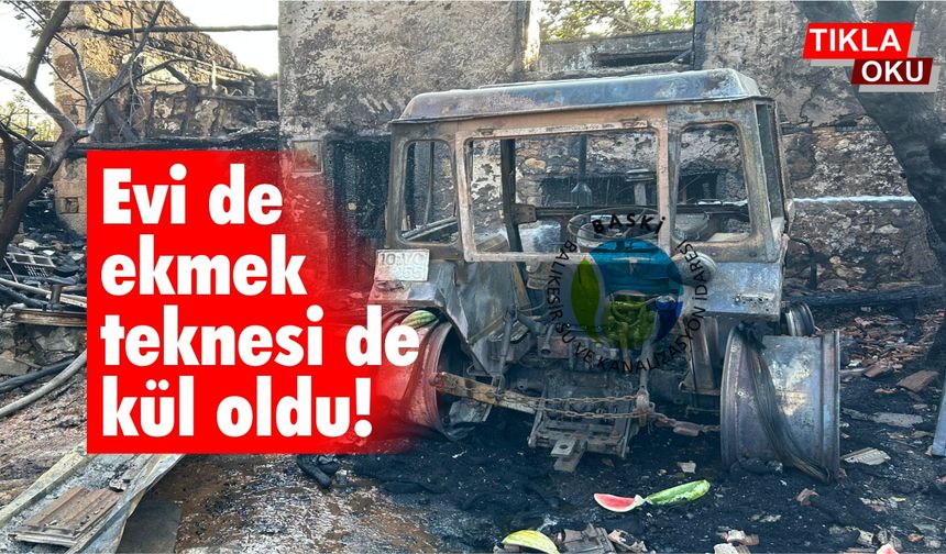 Dursunbey Adaören'de korkutan yangın